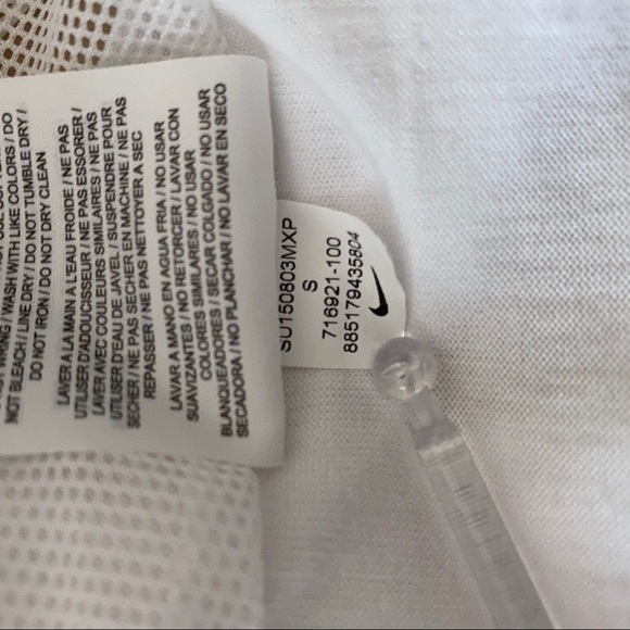 SACAI x NIKE sz S Tank Top White Volt Lace NIKELAB - Picture 14 of 14